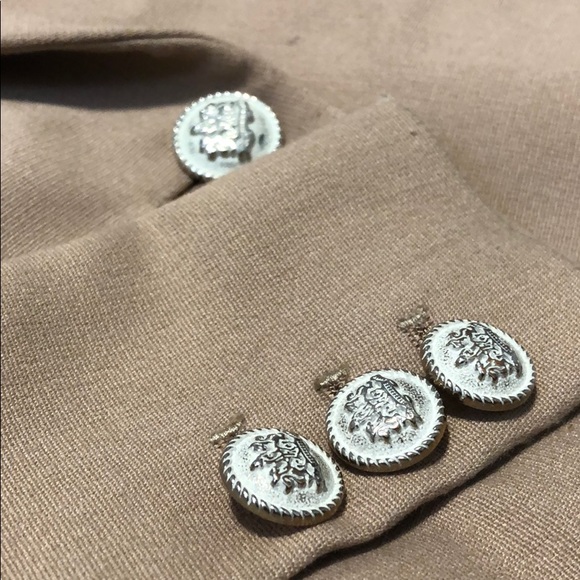 Roem camel tan peak lapel blazer jacket suit S - Picture 2 of 6